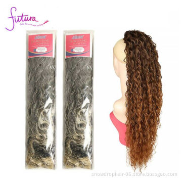 Kinky Curly Straight Brazilian Clip Curly Half Up Half Down Wrap Around Hair Ponytail For Black Women